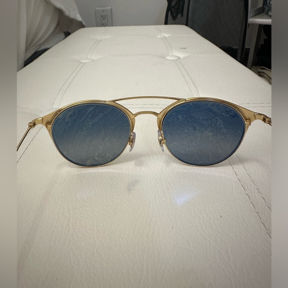 Ray-Ban Black and Gold Sunglasses - Picture 3 of 12